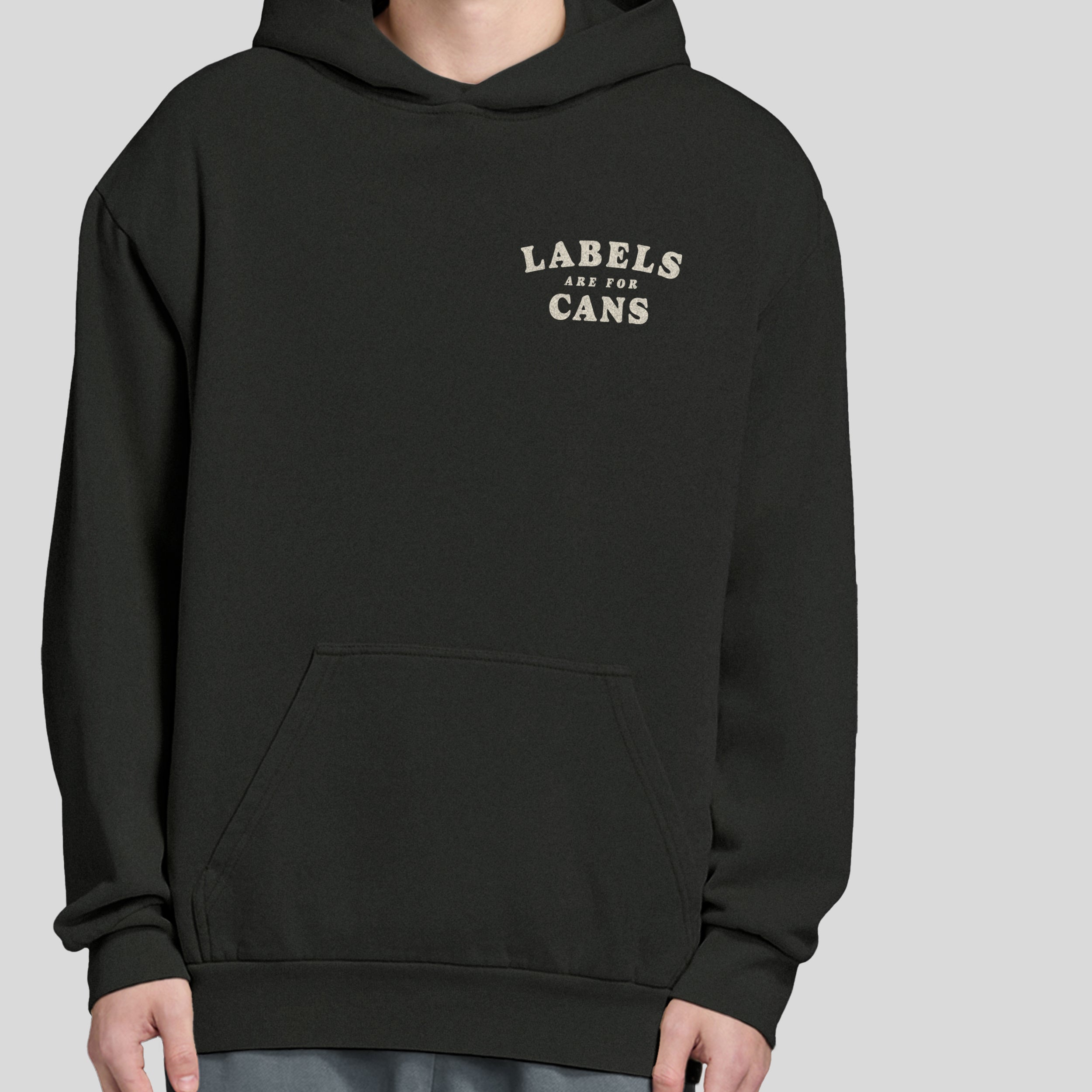 the 'labels' hoodie
