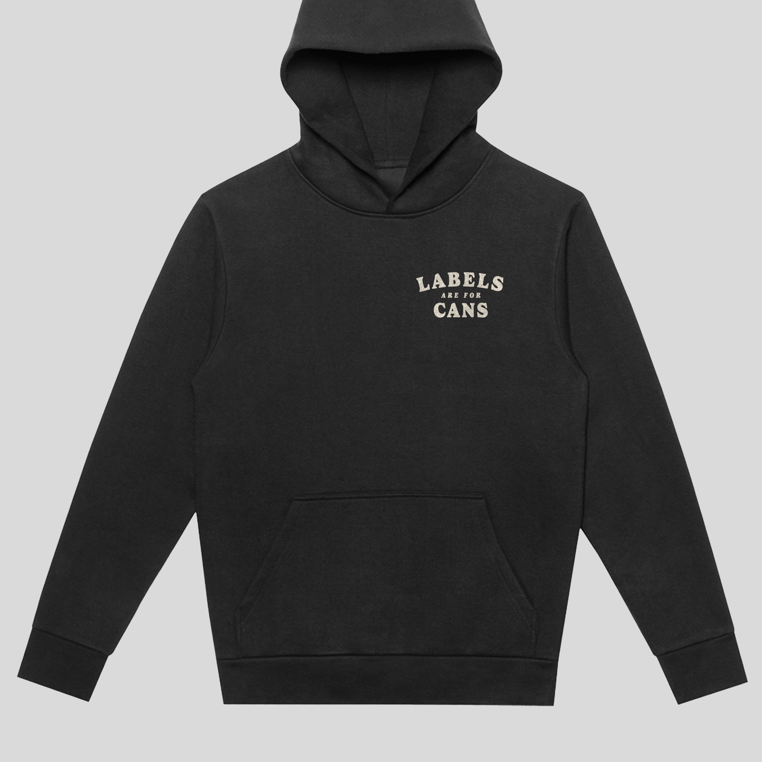 the 'labels' hoodie